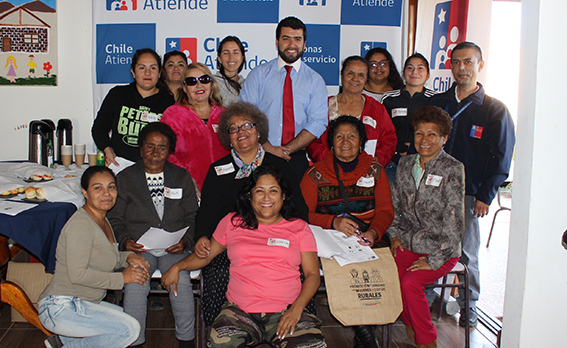 Mujeres participantes de taller