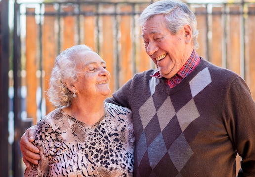 Pareja de adultos mayores