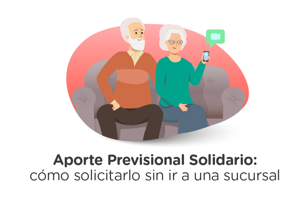 Dos adultos mayores sentados con un celular
