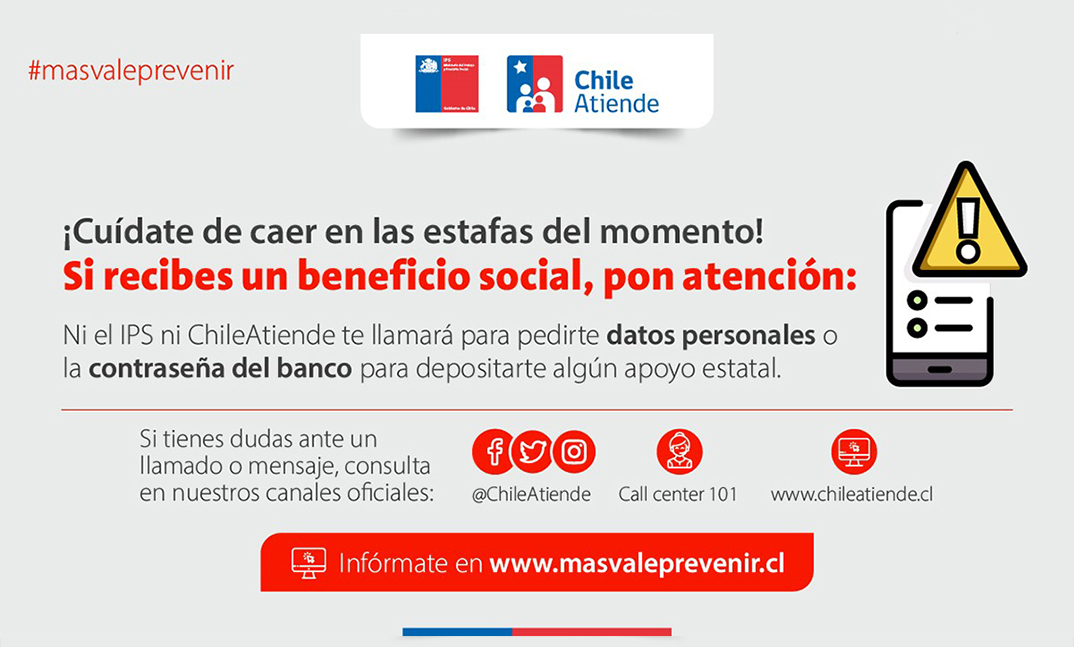Imagen con consejos para prevenir estafas.