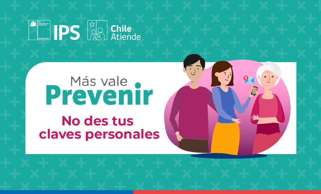 Una pareja, hombre y mujer, quien recibe en su mano una cartita, y una señora mayor.
