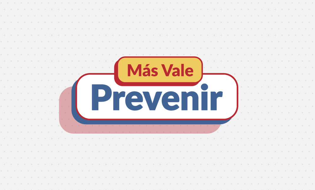 Texto "Más vale prevenir".