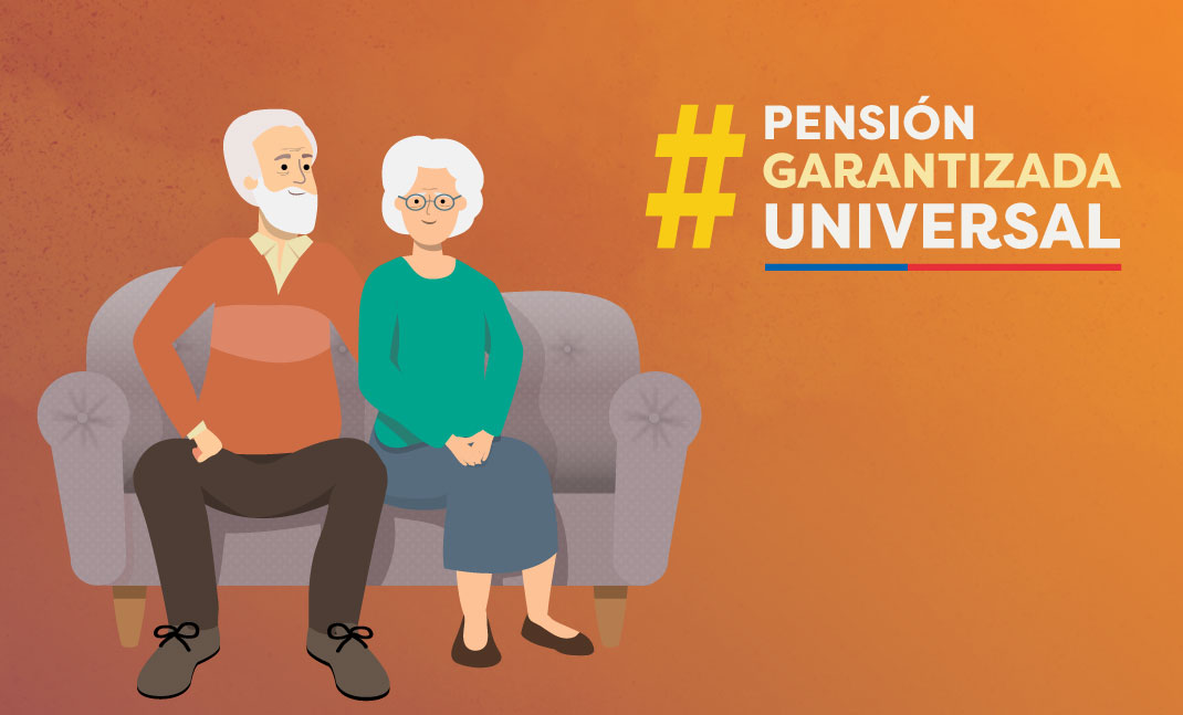 Dos adultos mayores, hombre y mujer, sentados en un sillón.